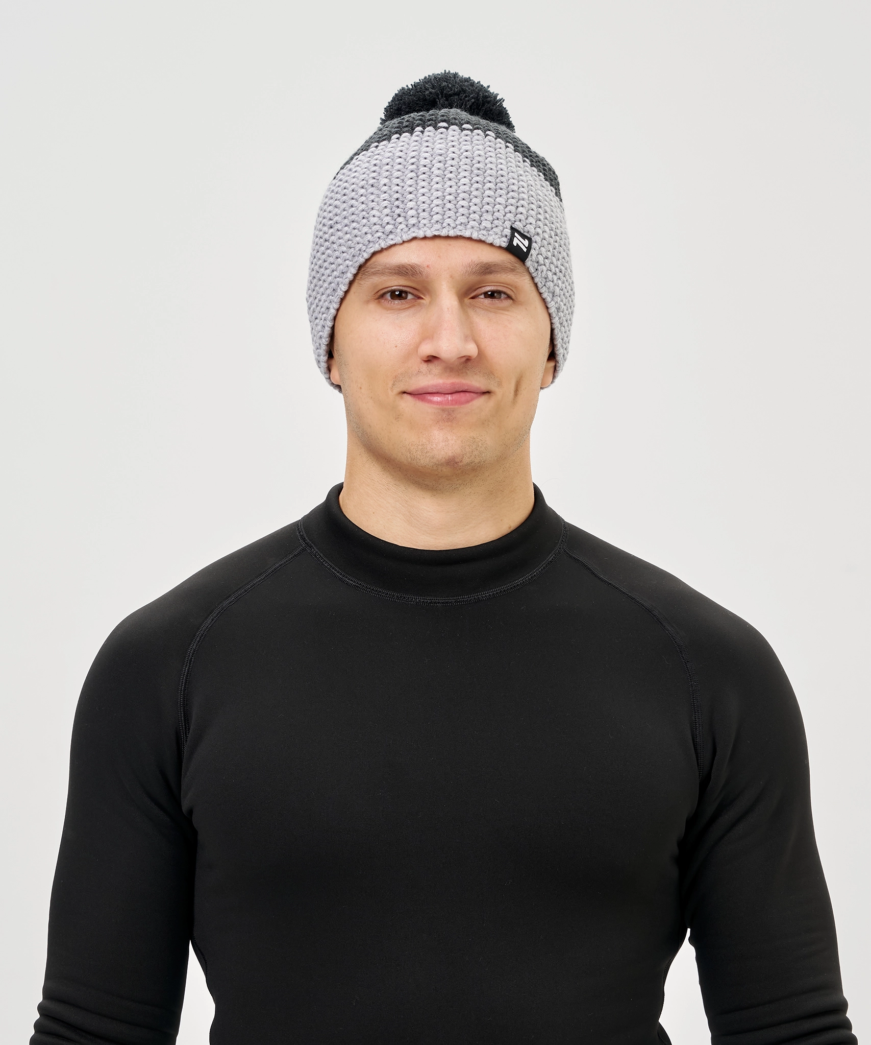 Шапка Nordski Frosty Grey/White