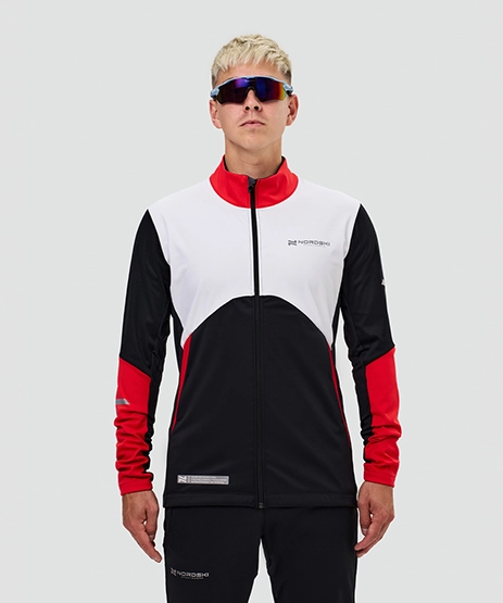 Тренировочная куртка Nordski Pro 2.0 White/Black/Light Blue