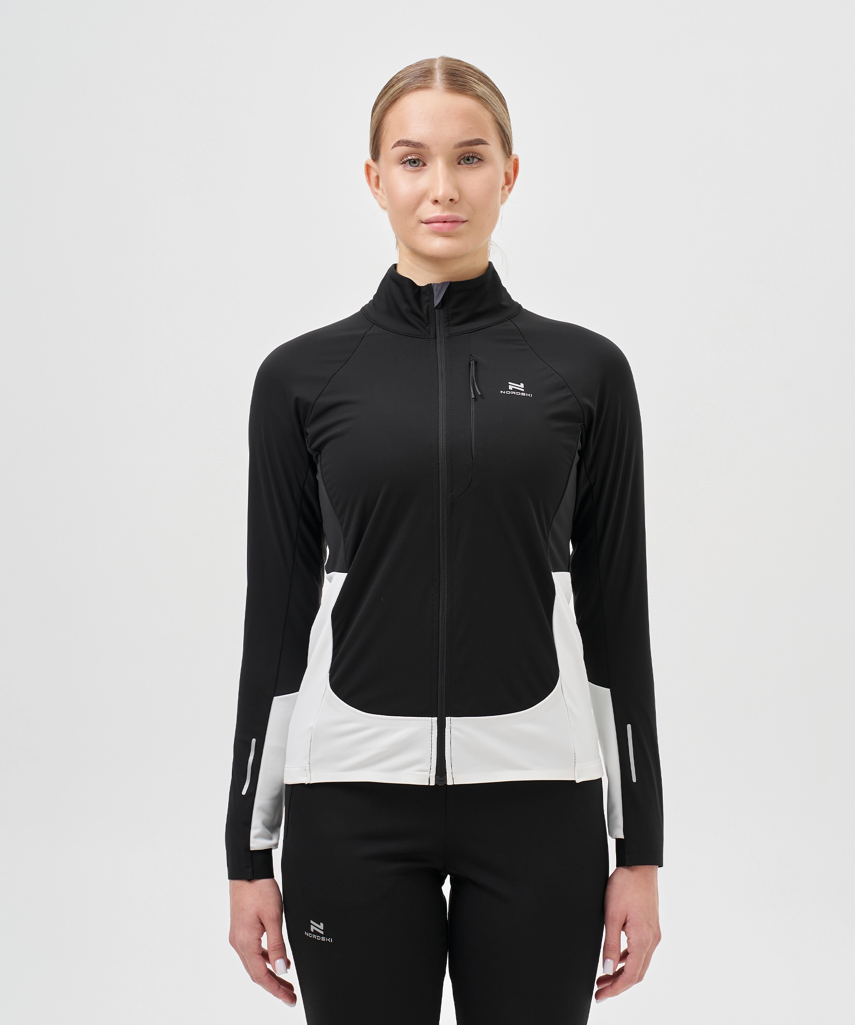 Тренировочная куртка Nordski Race Black/Ice Mint W