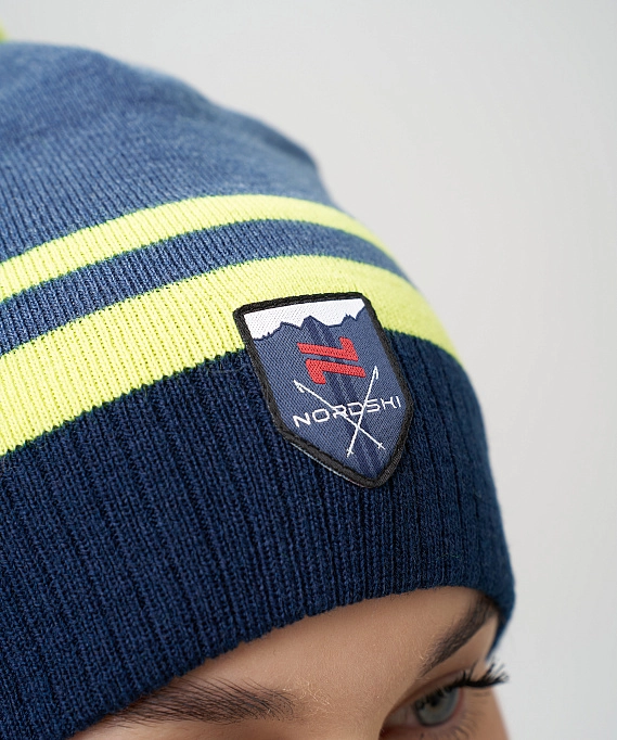 Шапка Nordski Move Jeans/Yellow