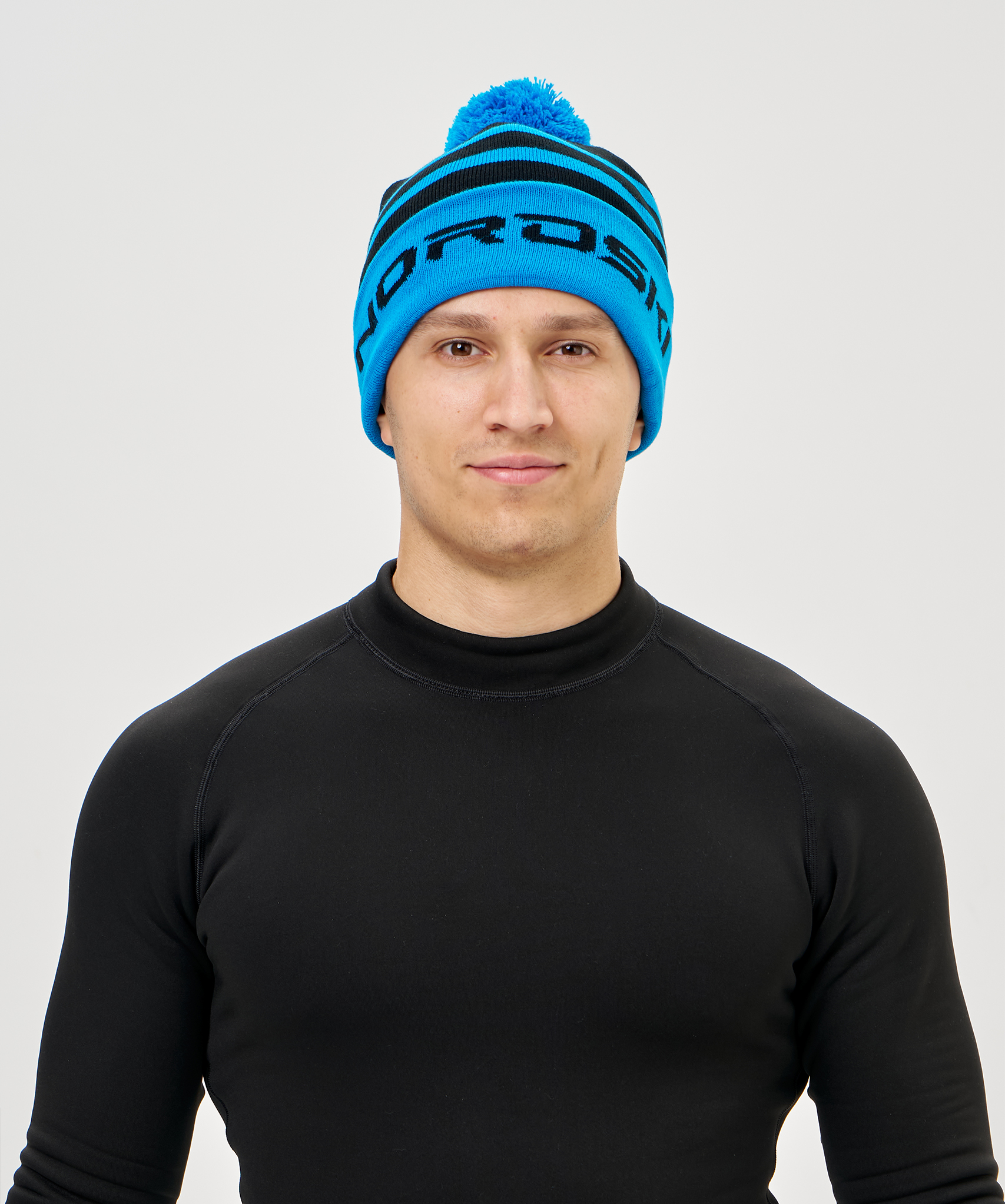 Шапка Nordski Winter Black/Light Blue