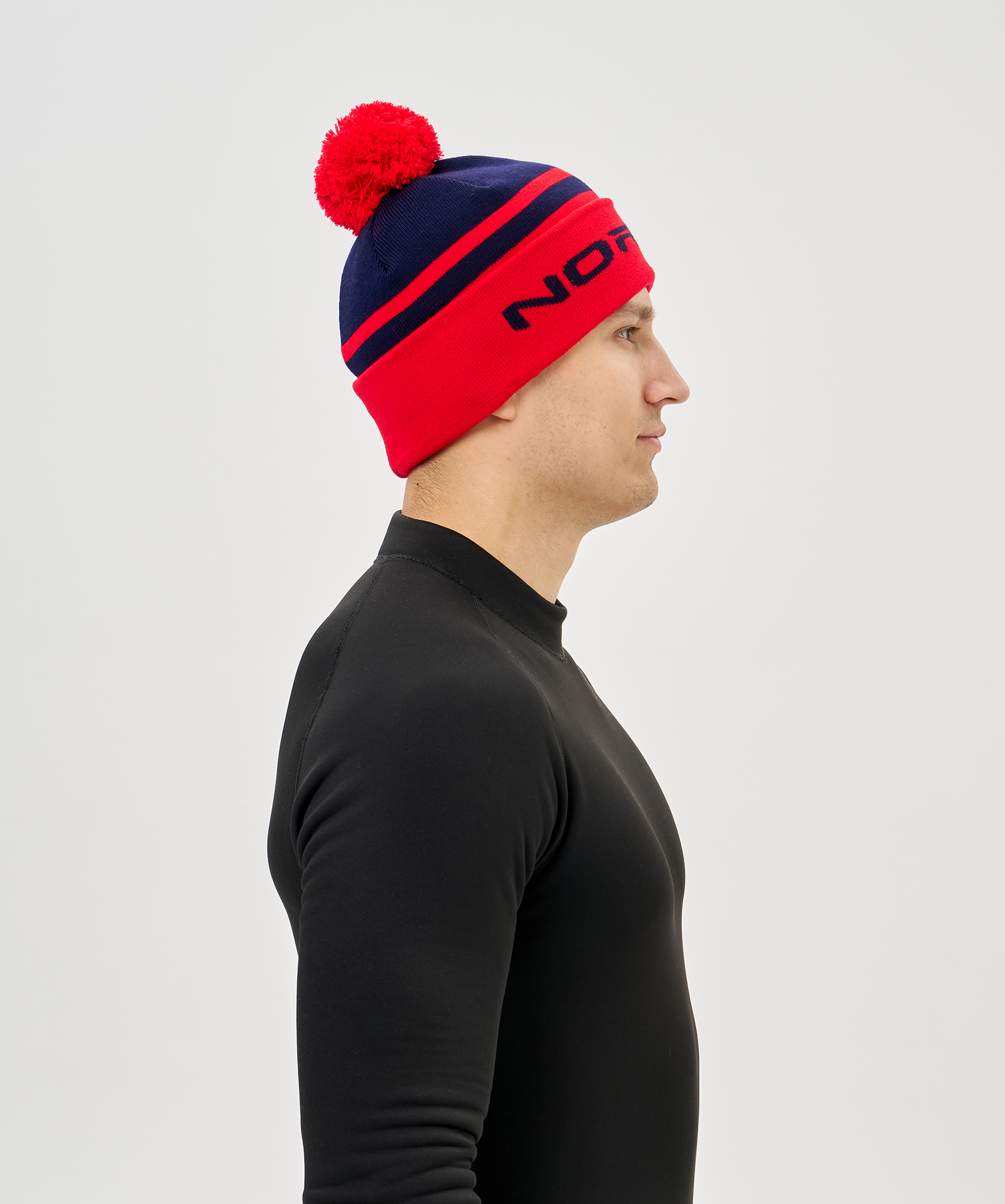 Шапка Nordski Winter Dark Blue/Red