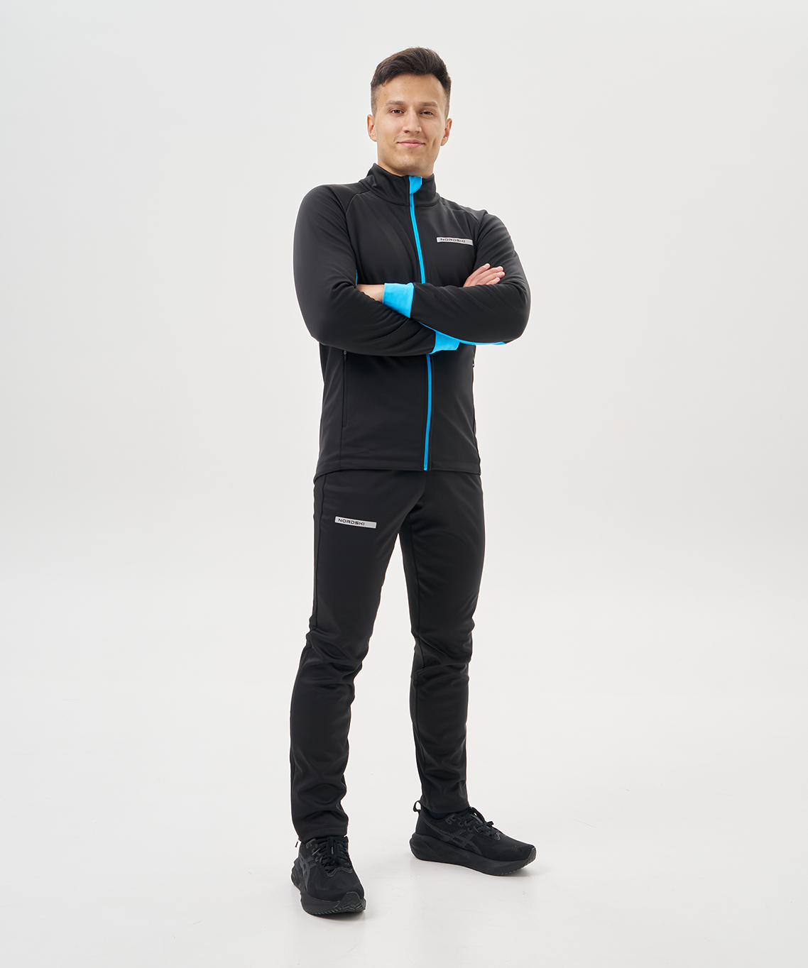 Тренировочная куртка Nordski Core Black/Breeze