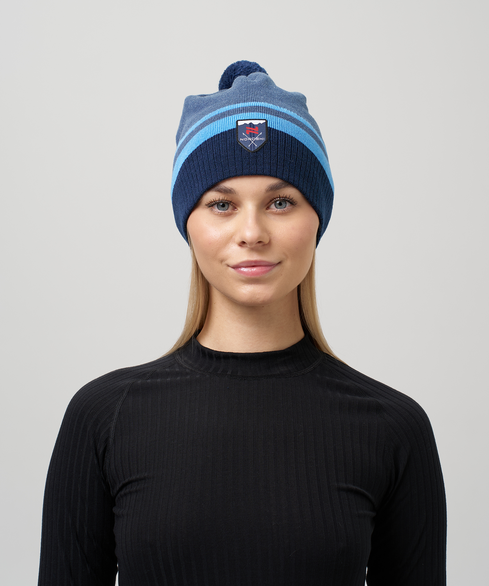 Шапка Nordski Move Pink/White