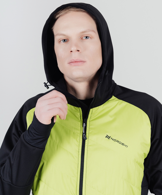 Куртка Nordski Hybrid Hood Black/Lime