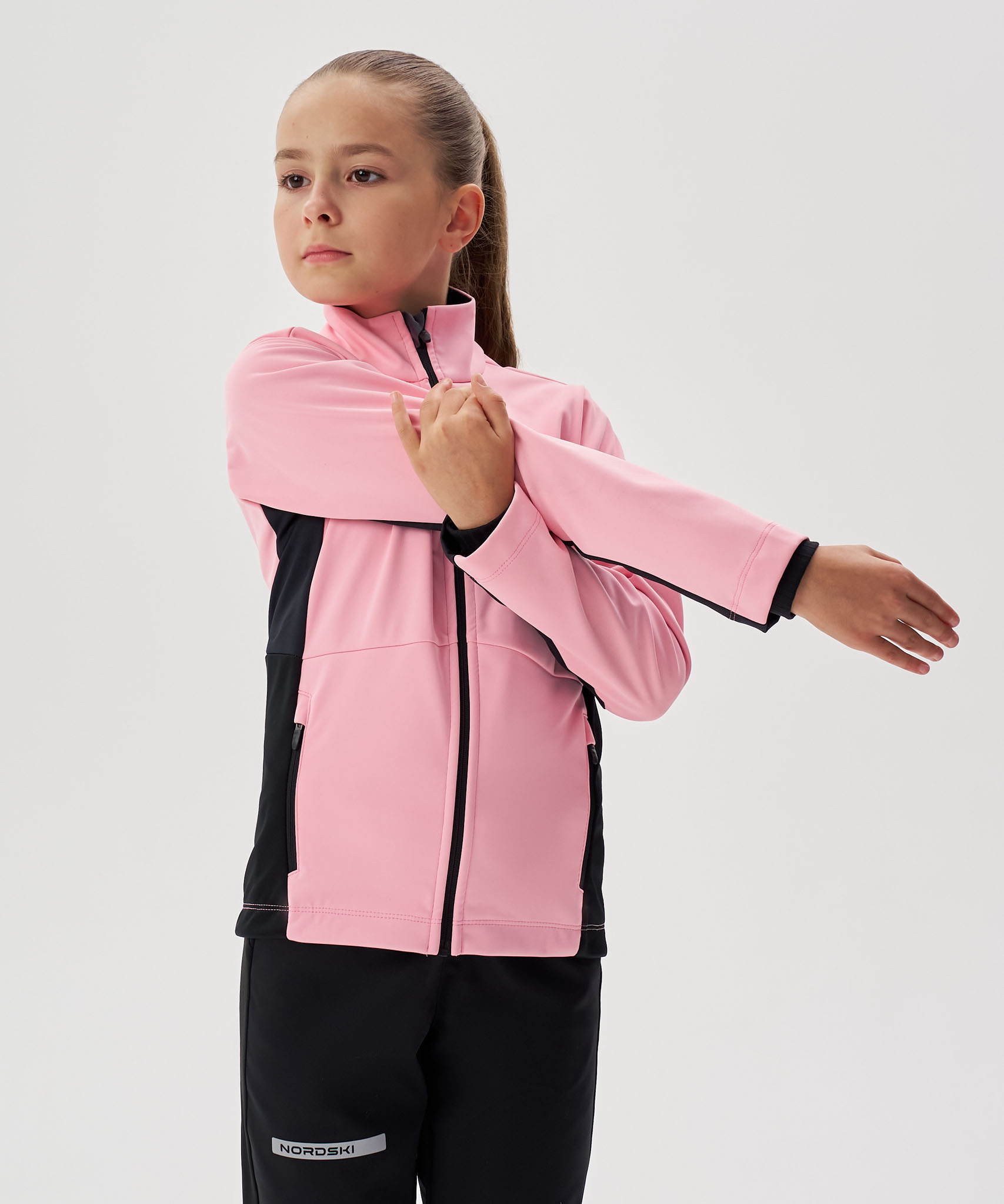 Тренировочная куртка Nordski Jr. Advance Candy Pink/Black