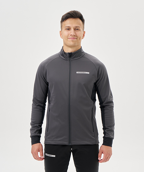 Тренировочная куртка Nordski Core Graphite/Black
