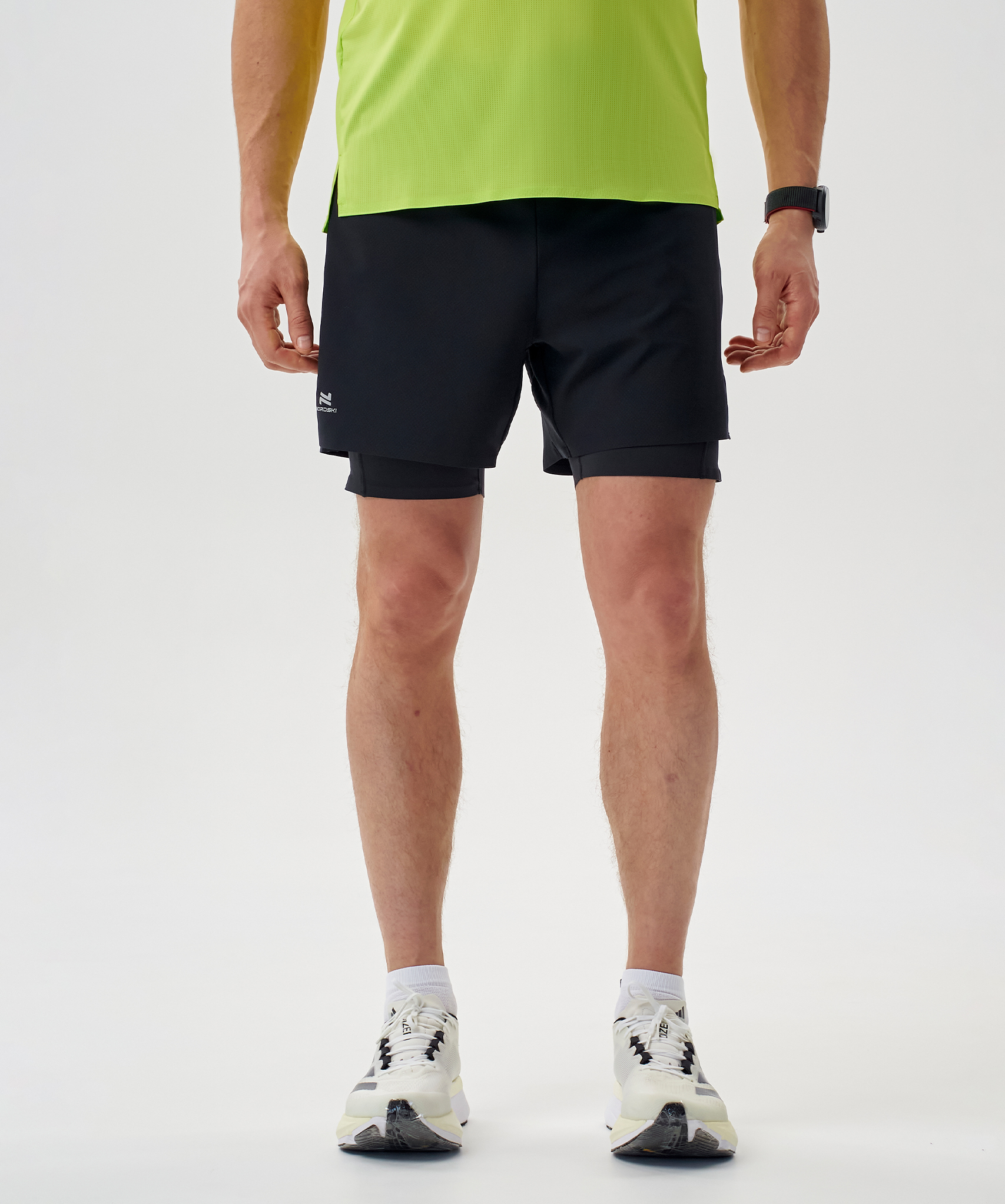 Шорты 2 в 1 Nordski Road Black