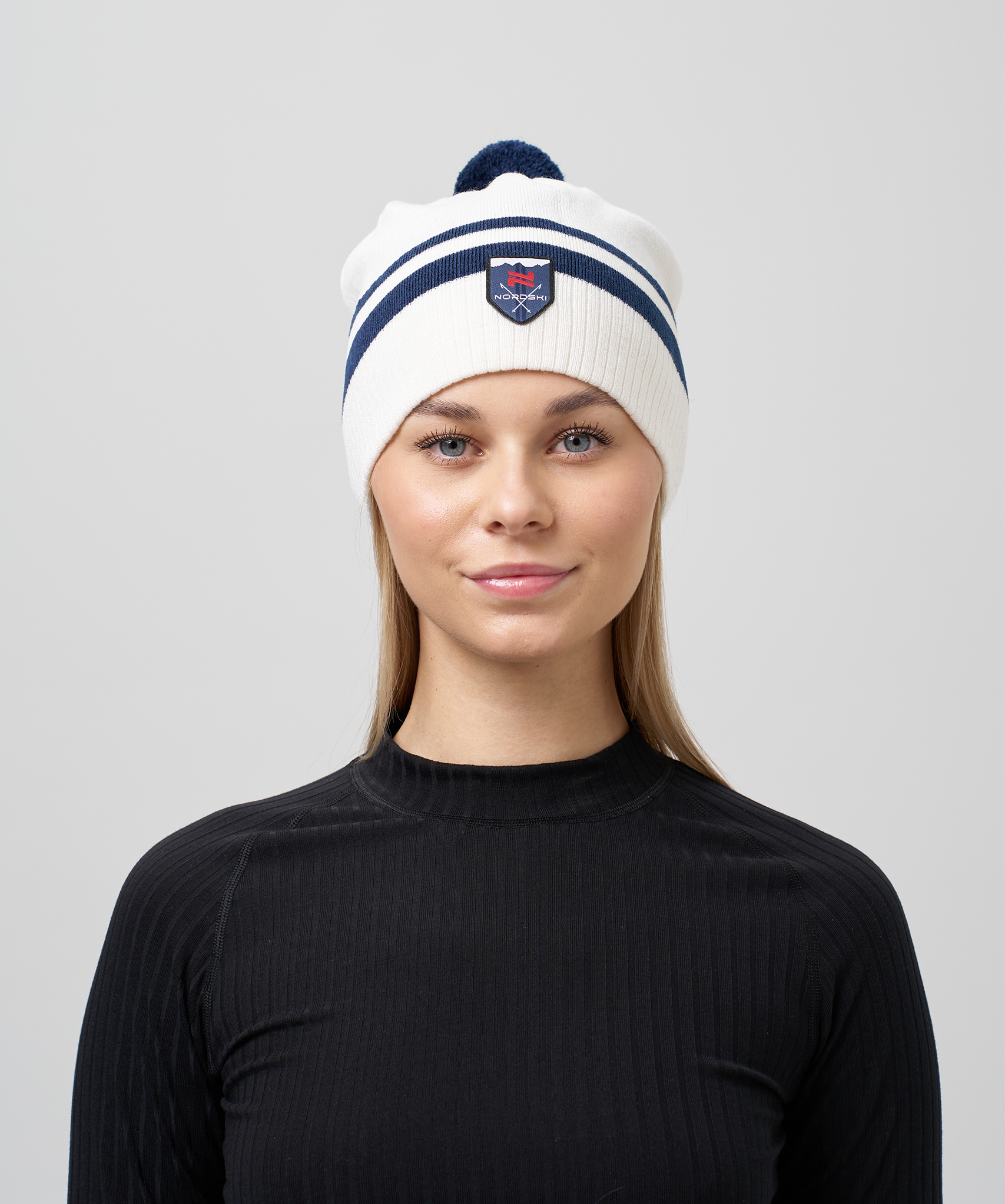 Шапка Nordski Move Pink/White