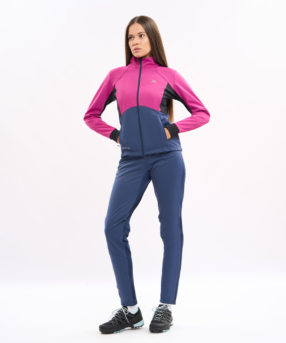 Тренировочная куртка Nordski Pro Fuchsia/Blue W