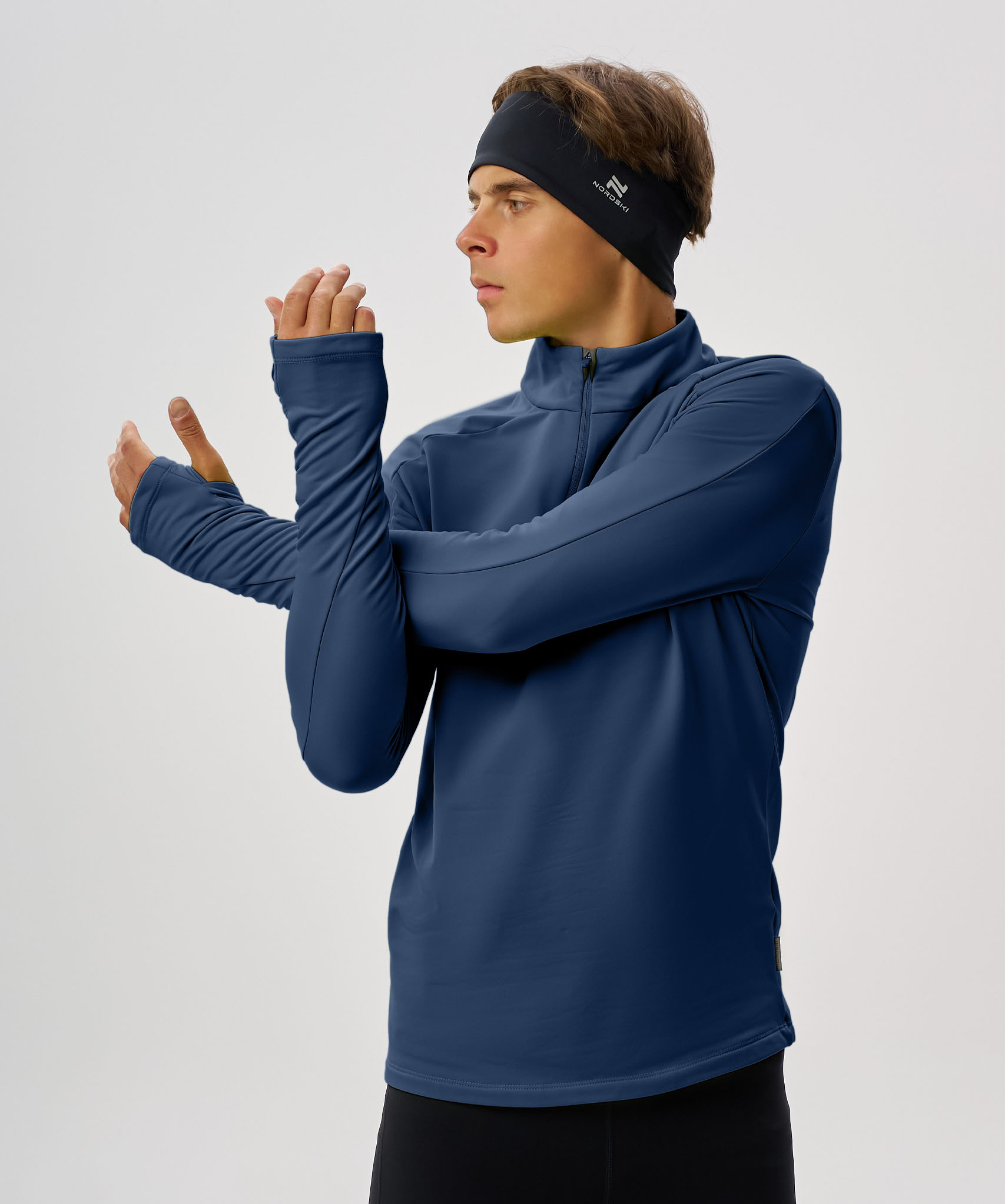 Лонгслив Nordski Winter Running Blue