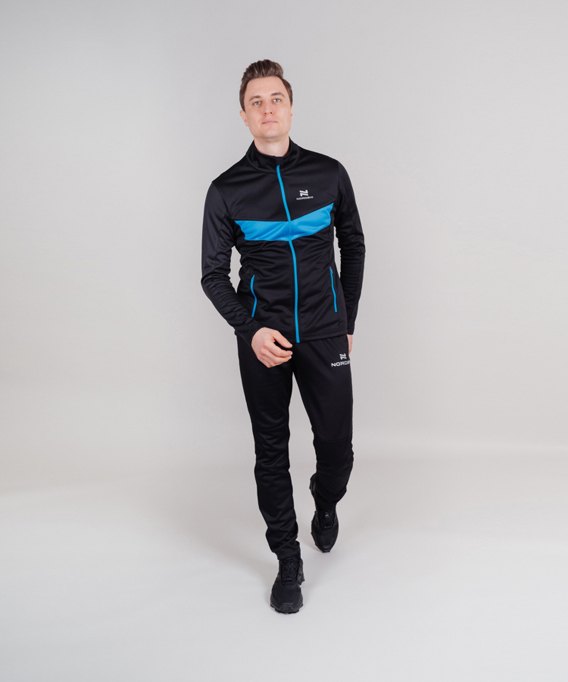 Разминочный костюм Nordski BASE Black/Blue