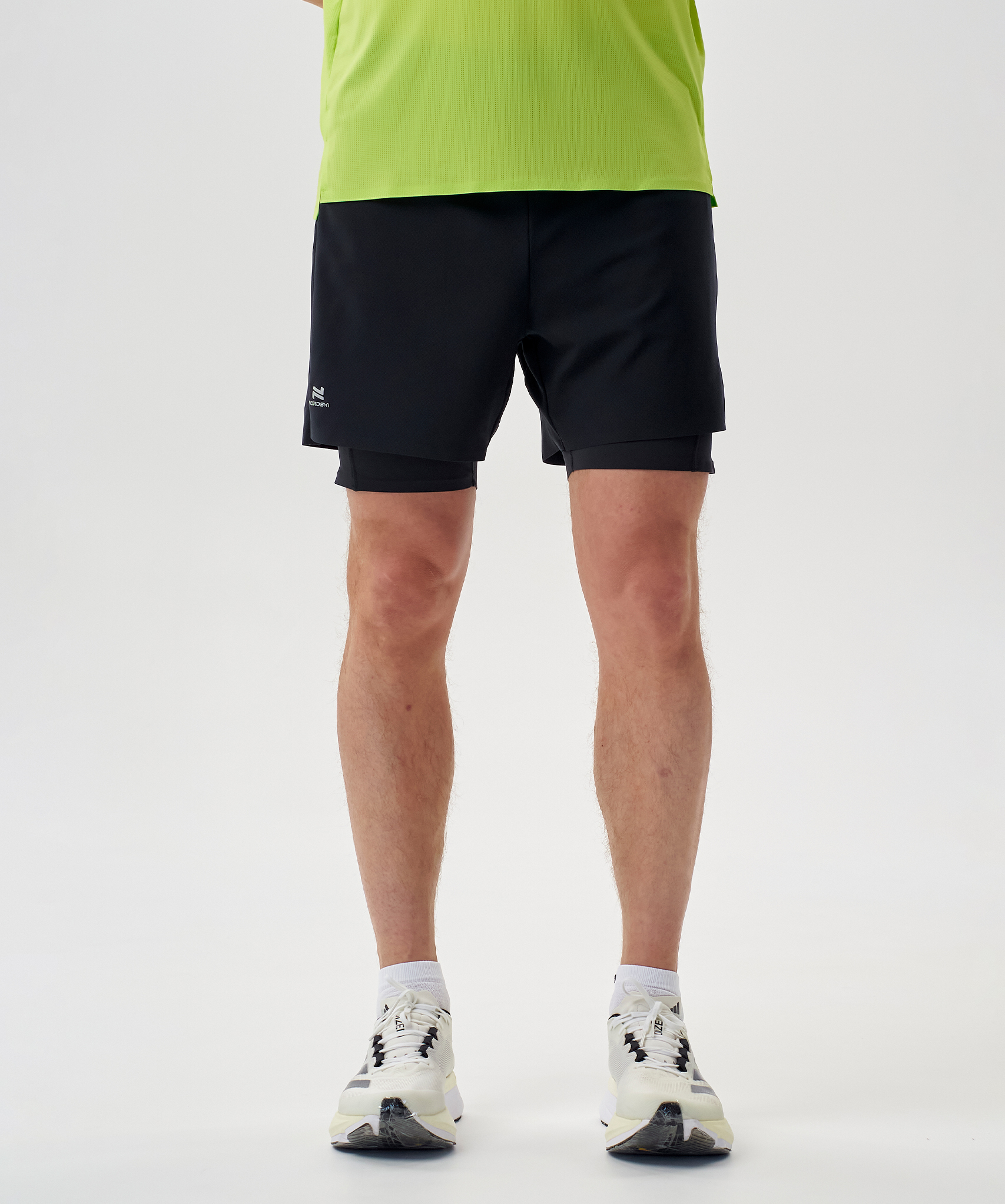 Шорты 2 в 1 Nordski Road Black