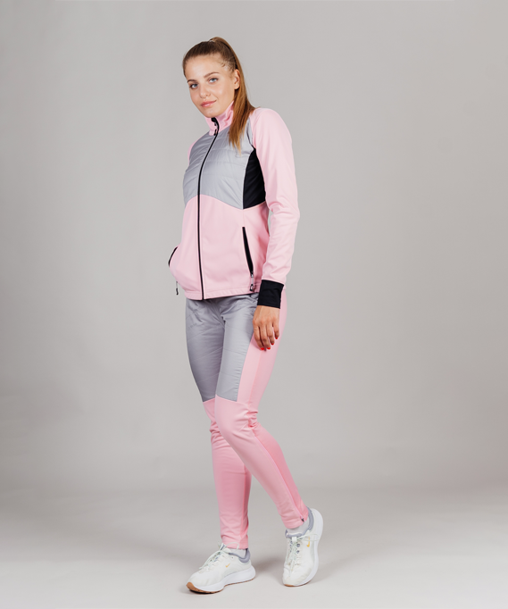 Брюки Nordski Hybrid Pro Candy Pink/Grey W