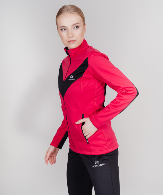 Разминочная куртка NORDSKI BASE Pink/Black W