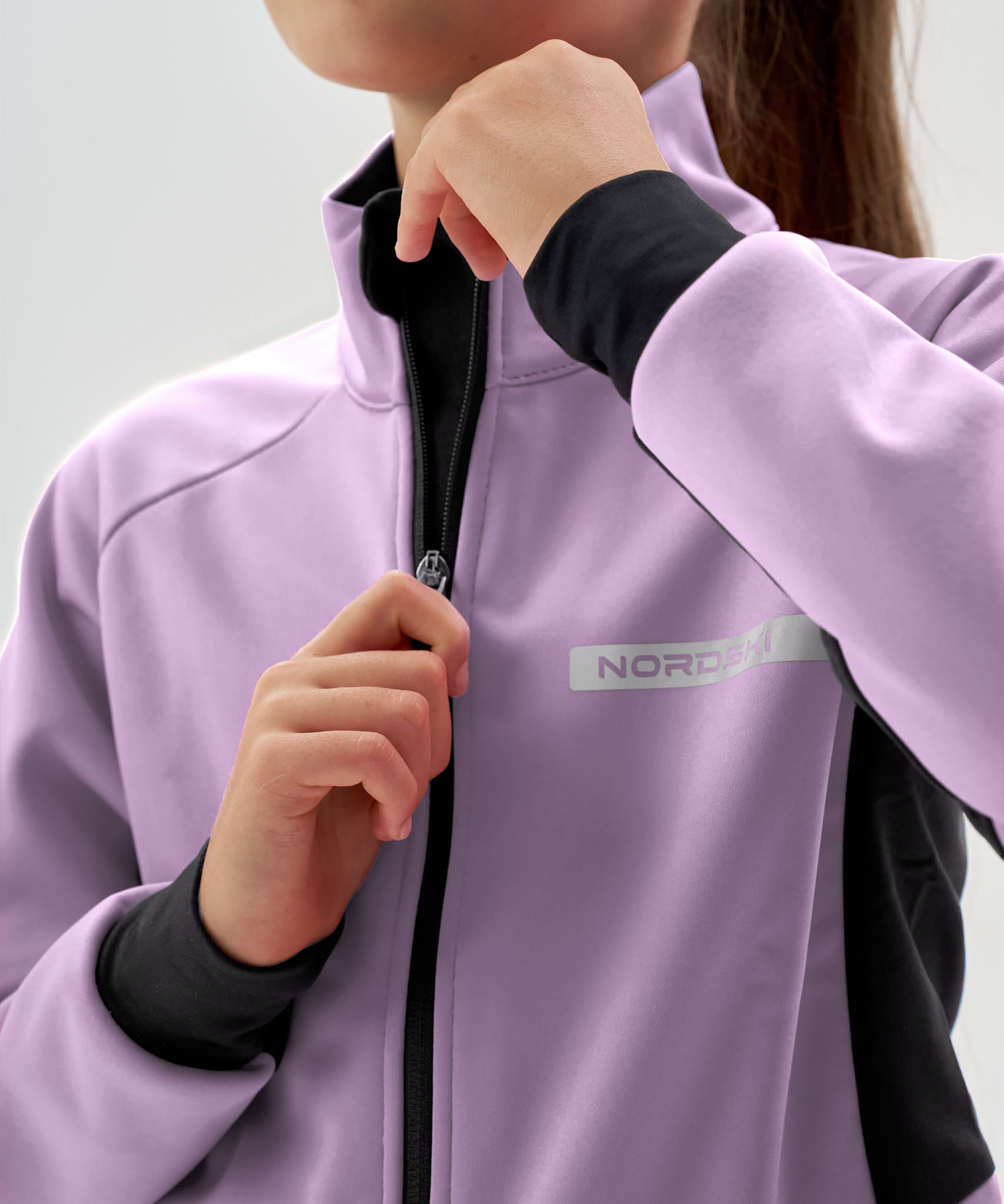 Тренировочная куртка Nordski Jr. Core Orchid/Black