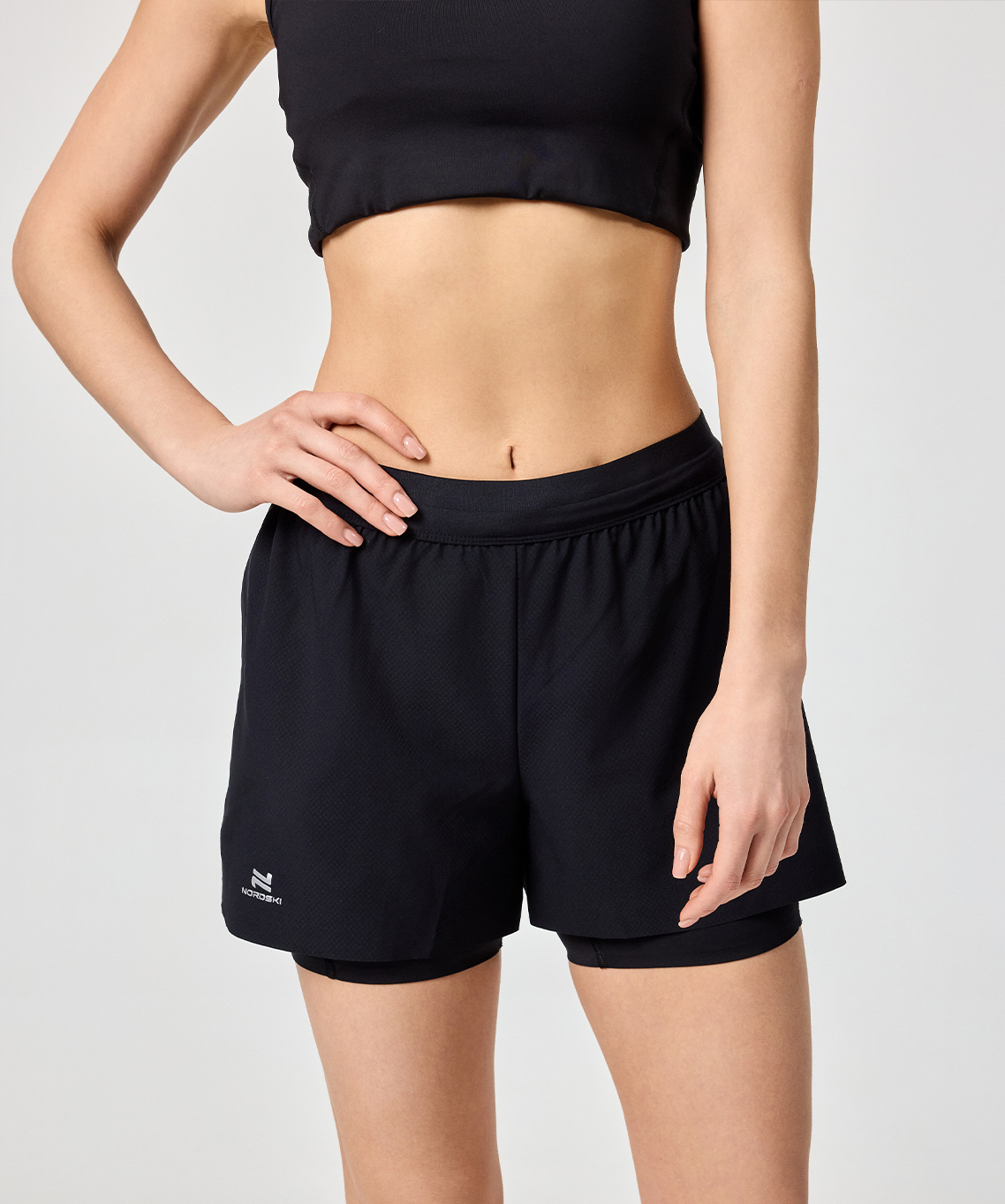 Шорты с лосинами Nordski Stayer Black W