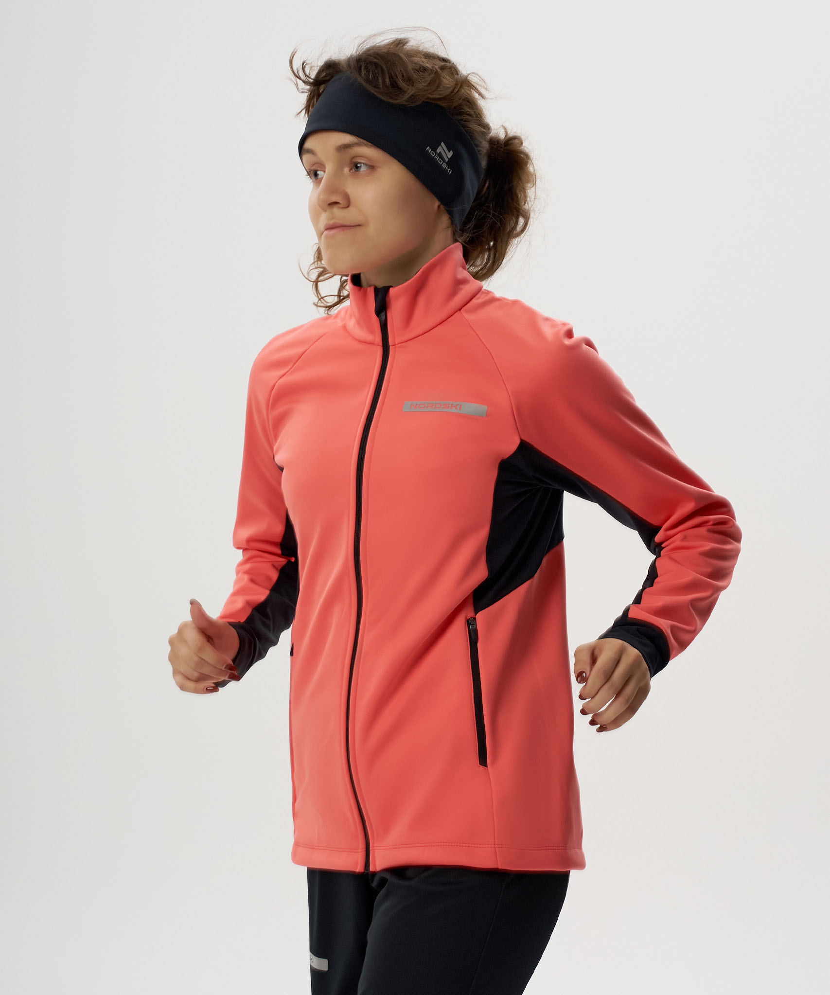 Тренировочная куртка Nordski Core Coral/Black W